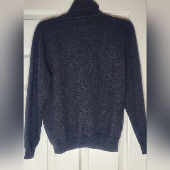 Eddie Bauer XL AnchorGray Fine Italian MerinoWool Lslv Turtleneck Women Sweater - Picture 4 of 5